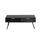 The Attic Solid Wood Modern Style Coffee Table Black
